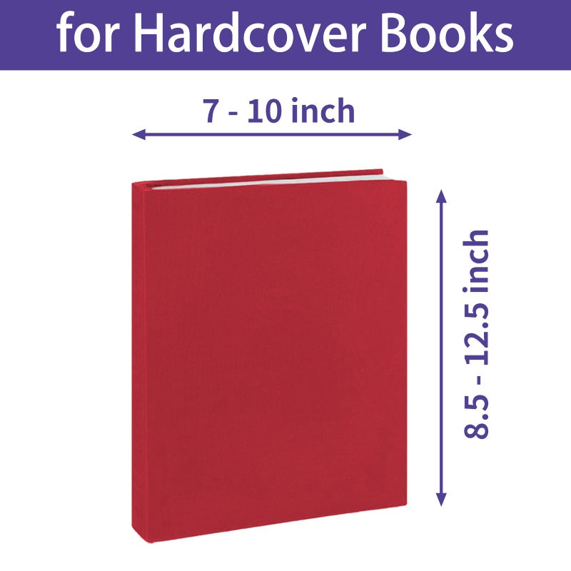 KICNIC Jumbo Book Covers 7 Pack, 9x11 Inch Stretchable Book Sox Suitable for Most Hardcover Books, Up to 10 Inch x 12.5 Inch, Washable and Reusable Protective Textbook Covers with Label Sticker - Image 3